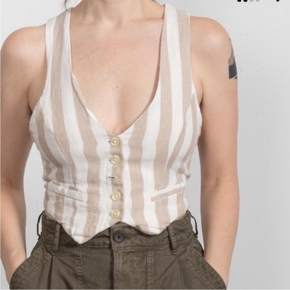 Urban Outfitters Vest Stripe Academia indie preppy